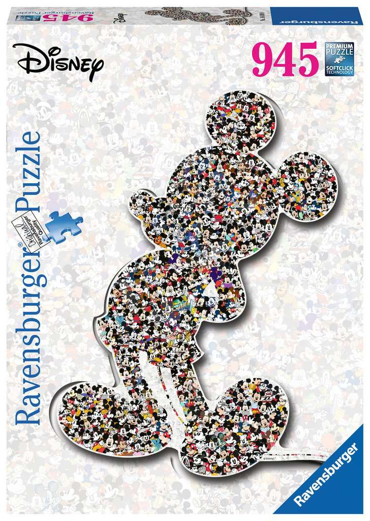 Mickey Mouse 945 Piece Shaped Jigsaw Puzzle