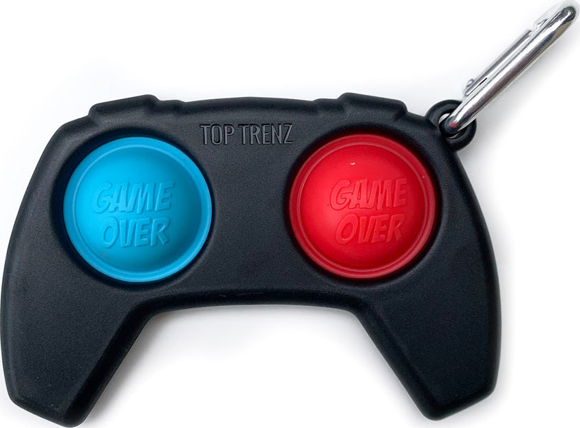 OMG Mega Pop - Game Controller Keychain (Black)