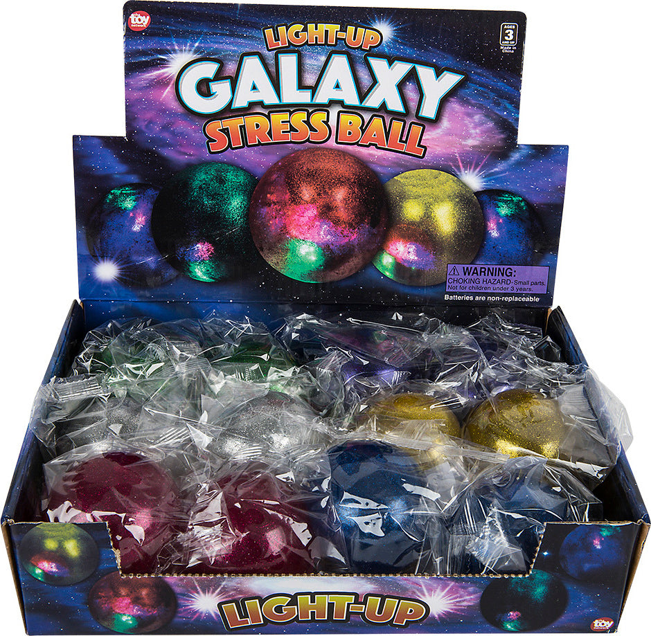 2.5" Light-up Galaxy Squeeze Ball