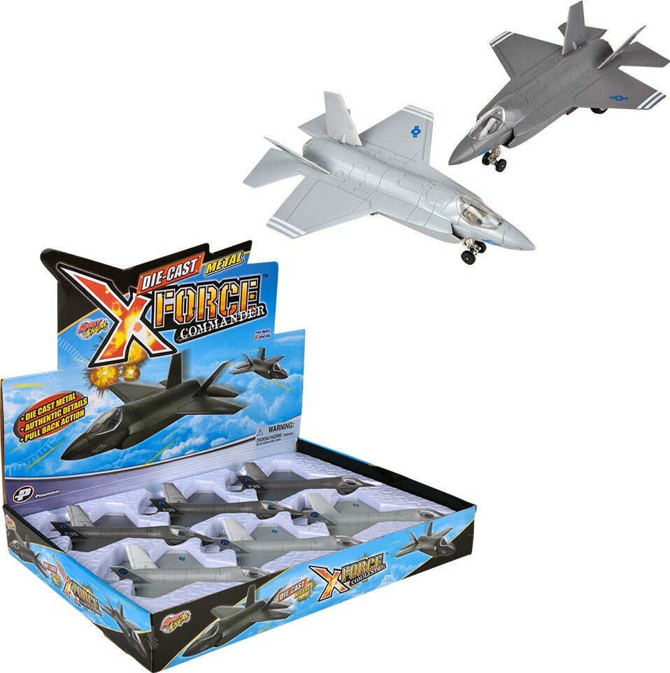 7.5" Die-Cast Pull Back F-35 Lightning II (assortment - sold individually)