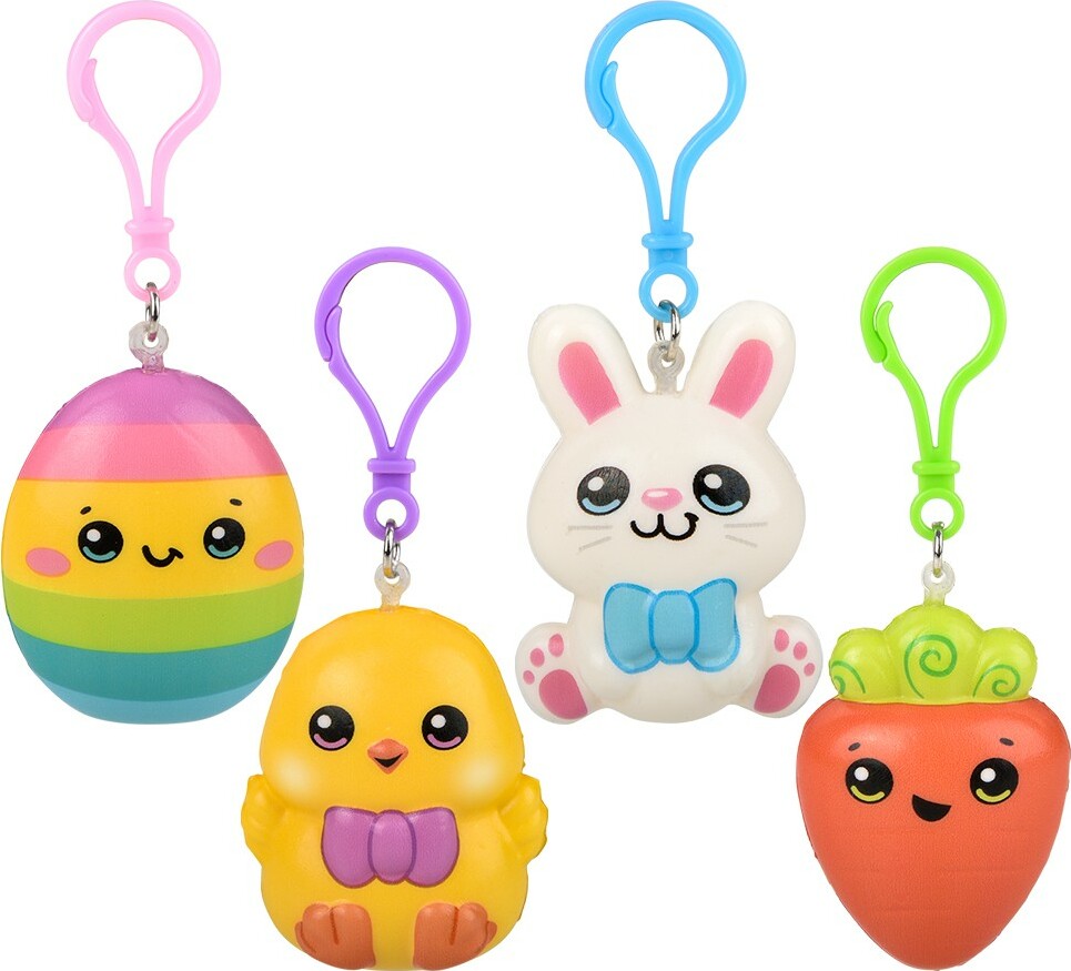 Easter Squish Clip Ons 2.5-2.75" (assortment - sold individually)
