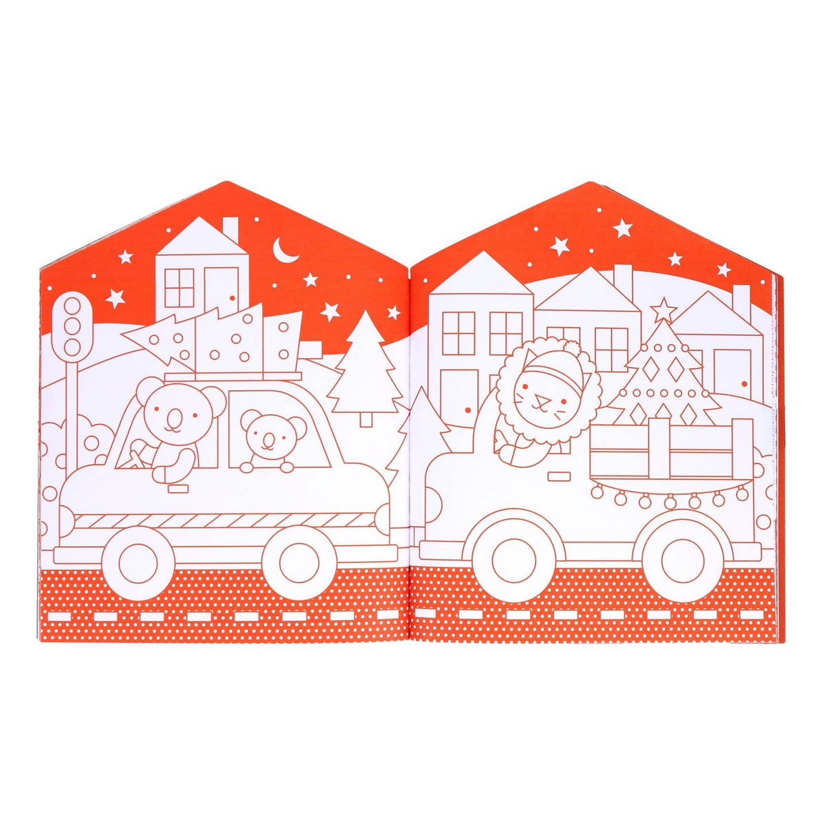 Christmas Coloring Book with Stickers