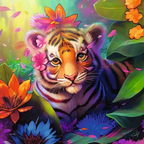 Jungle Babies Triple 49 Piece Jigsaw Puzzle