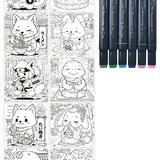 Artissimo -S Layout and Markers Kawaii Animals - 10y+