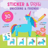 Sticker & Draw Unicorns & Friends (Create 30 Images)