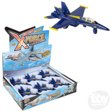 Die-Cast Pull Back F-18 Blue Angel 6.5"