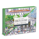 Springtime At the Library 500 Piece Double-Sided Puzzle