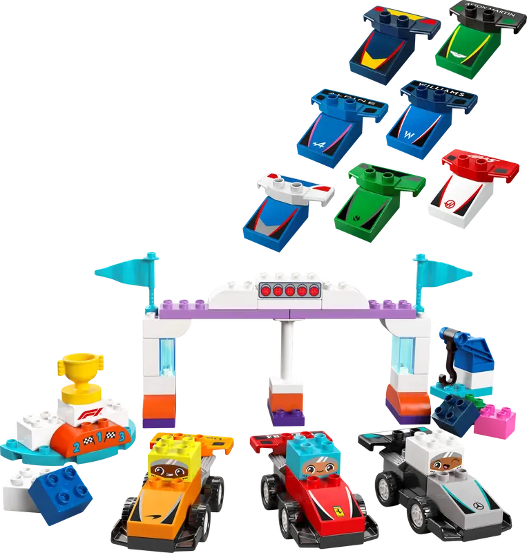 LEGO Duplo 10445 F1 Team Race Cars & Drivers