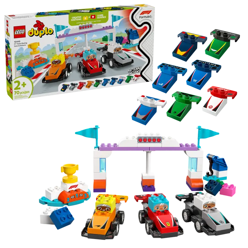 LEGO Duplo 10445 F1 Team Race Cars & Drivers