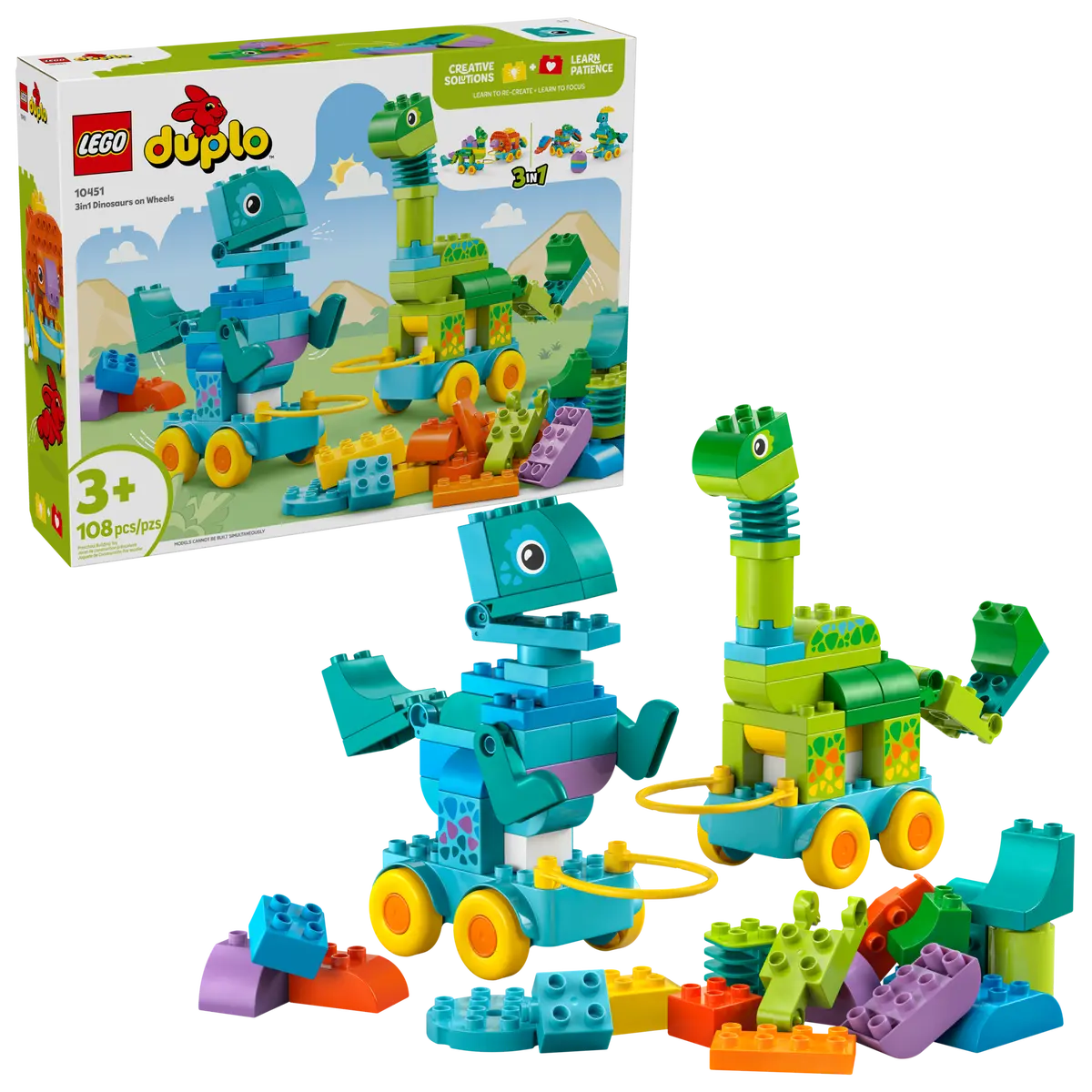 LEGO Duplo 10451 3in1 Dinosaurs on Wheels
