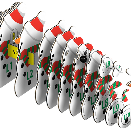 Eugy Snowman 3D Puzzle