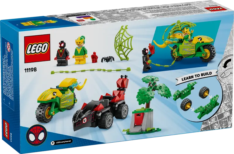 LEGO Spidey 11198 Spin and Electro Dinosaur Vehicle Chase