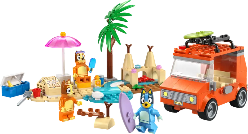 LEGO Bluey 11202 Bluey's Beach & Family Car Trip