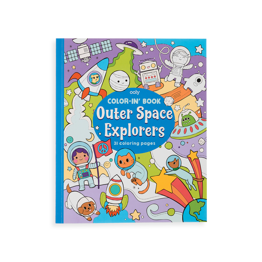Outer Space Explorers Coloring Book