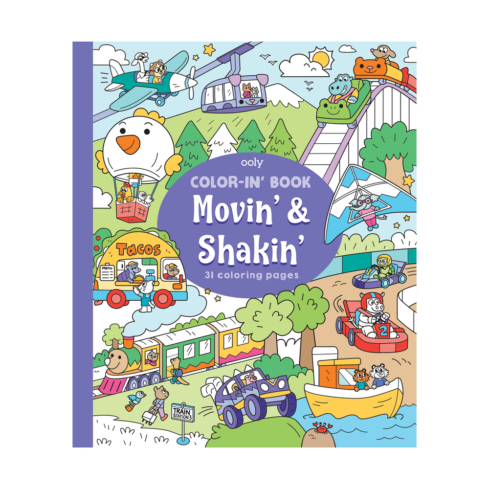 Ooly Movin & Shakin Coloring Book