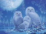 Owls in the Moonlight 500 Piece Jigsaw Puzzle