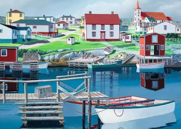 Greenspond Harbor 1000 Piece Jigsaw Puzzle