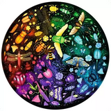 Circle of Colors Insects Round 500 Piece Jigsaw Puzzle