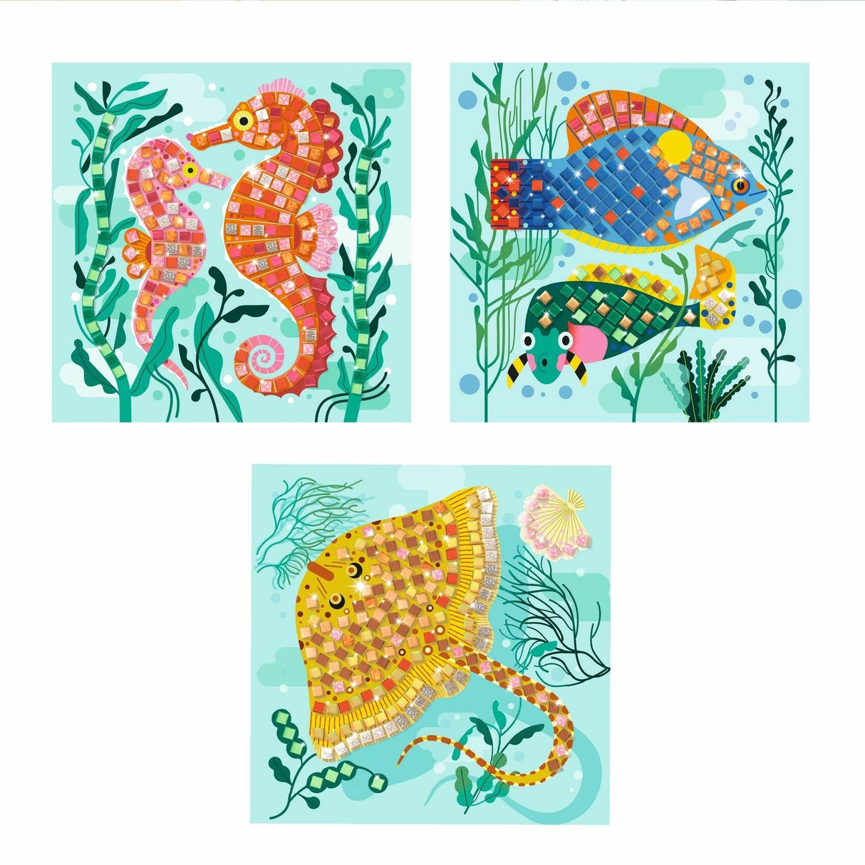 Djeco Caribbean Mosaics Sticker Craft Kit
