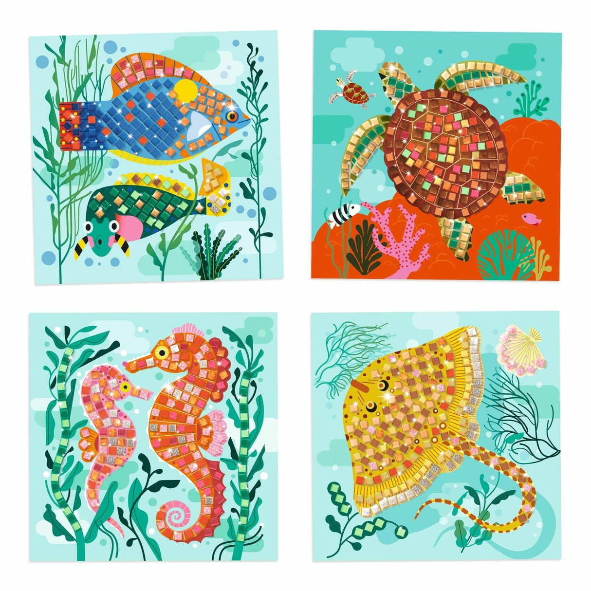 Djeco Caribbean Mosaics Sticker Craft Kit