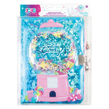 Bubble Gum Glitter Locking Journal
