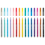 Rainbow Sparkle Glitter Markers - Set of 15