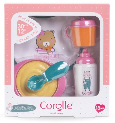 Corolle Mealtime Set Pink 12" Dolls