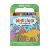 Carry Along Coloring Book Set - Dinoland