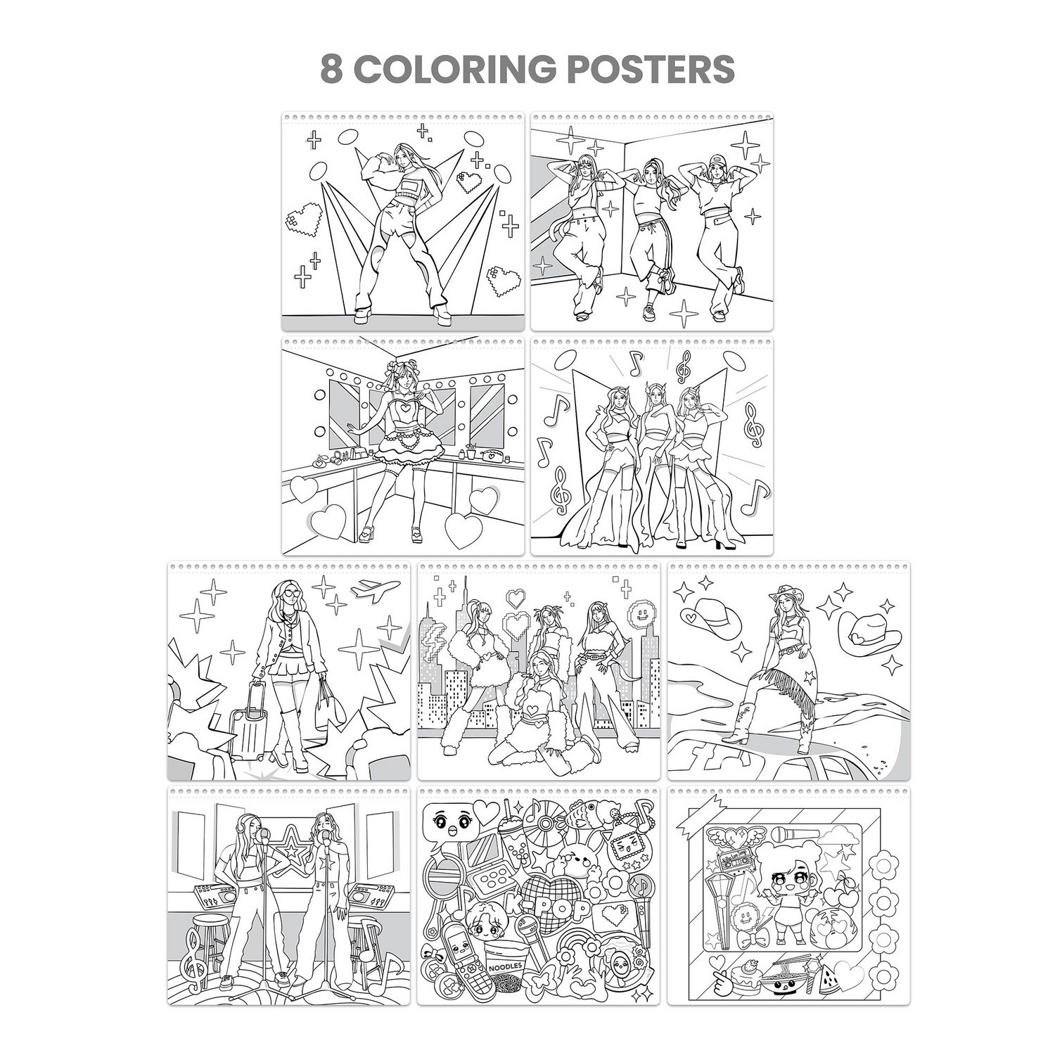 K-Pop Foil Fashion Design Portfolio