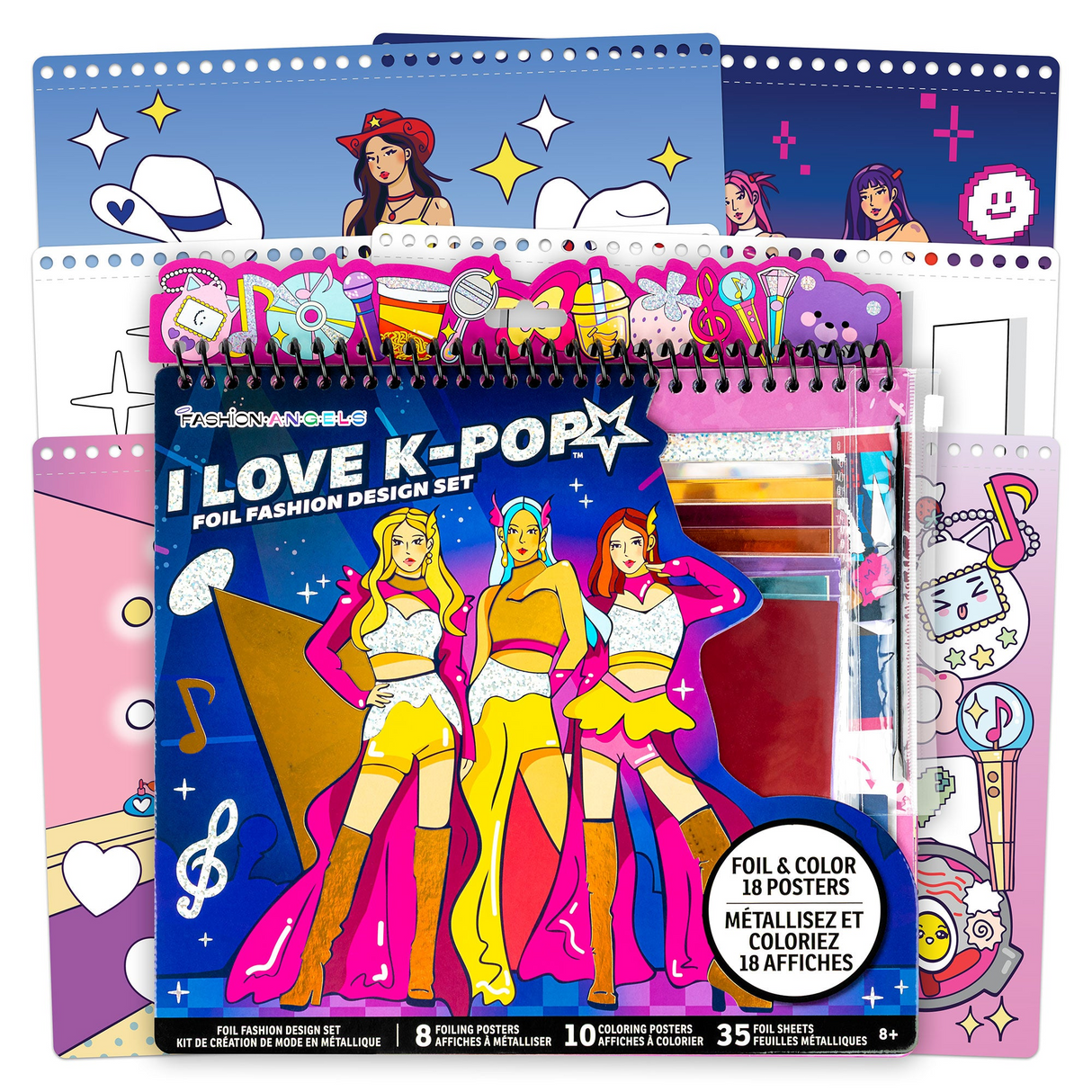 K-Pop Foil Fashion Design Portfolio