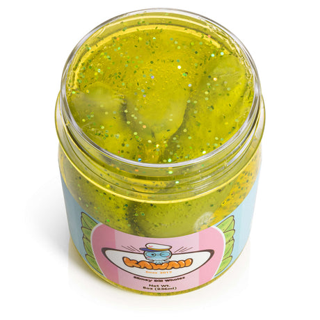 Shimmery Dill Pickle Kawaii Slime