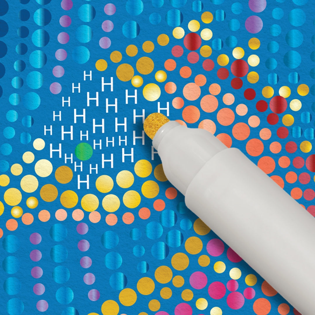 Lifelines Flowart Dot By Letter Into the Deep Metallic