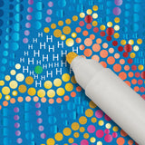 Lifelines Flowart Dot By Letter Into the Deep Metallic