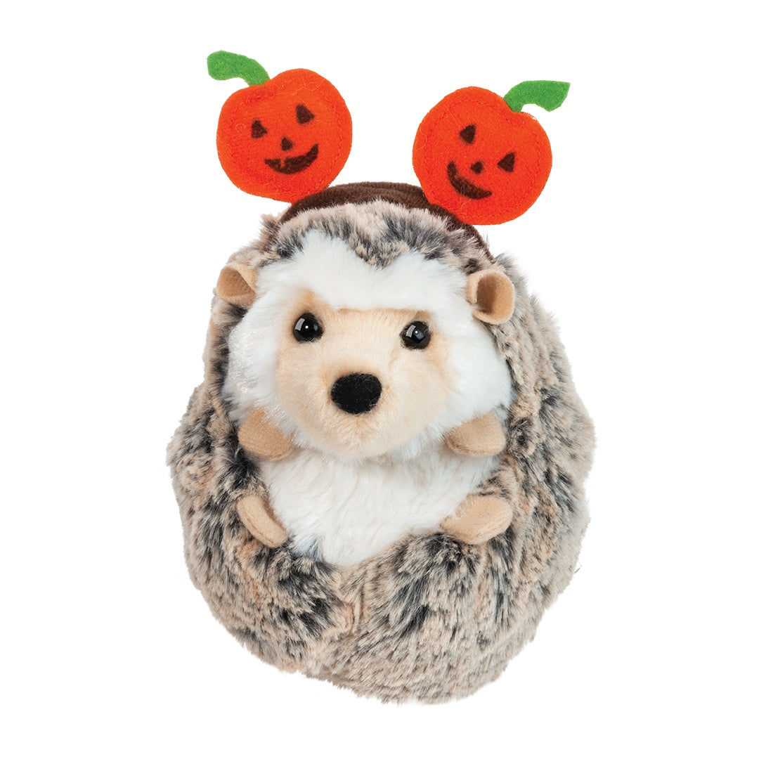 Spunky Hedgehog W/ Pumpkin Headband