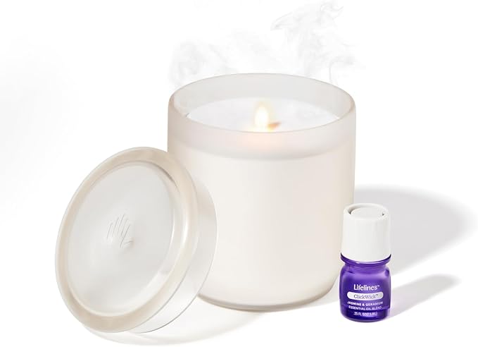 Lifelines Flameless Candle Diffuser Frost Cream