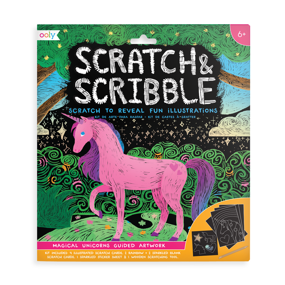 Scratch & Scribble Art Kit Magical Unicorns
