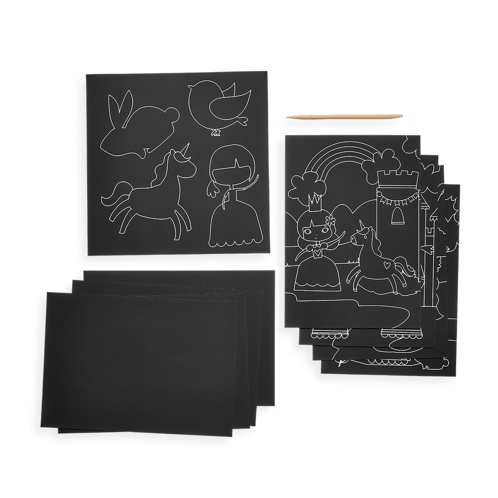 Scratch & Scribble Art Kit Princess Garden