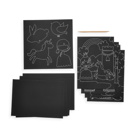 Scratch & Scribble Art Kit Princess Garden