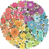Flowers 500 Piece Round Puzzle