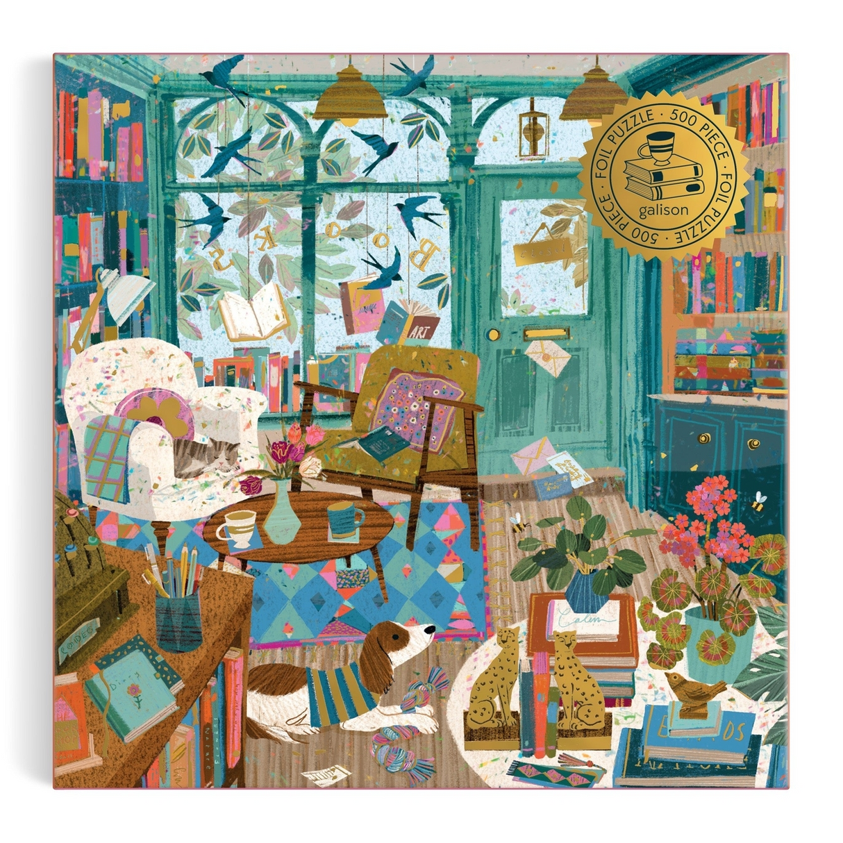 Bookshop Afternoon 500 Piece Foil Puzzle