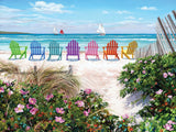 Rainbow Chairs 500 Piece Jigsaw Puzzle