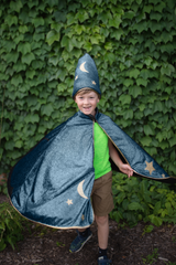 Starry Night Wizard Cape & Hat 5-6