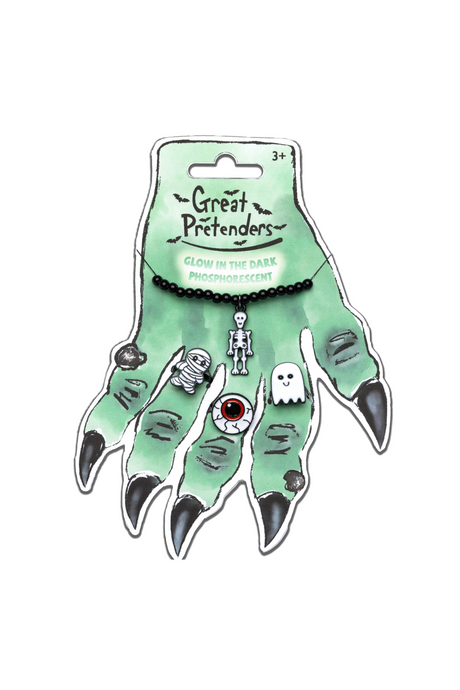 Witch Hand Ring Card, 3 Rings & Bracelet