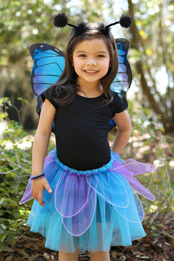 Midnight Butterfly Tutu With Wings & Head Band