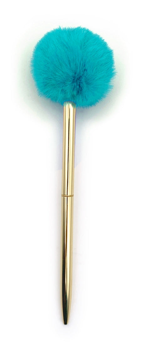 Plushest Pom Pom Pen White