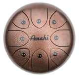 8" Steel Tongue Drum Bronze