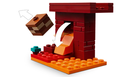 LEGO Minecraft 21266 The Nether Lava Battle