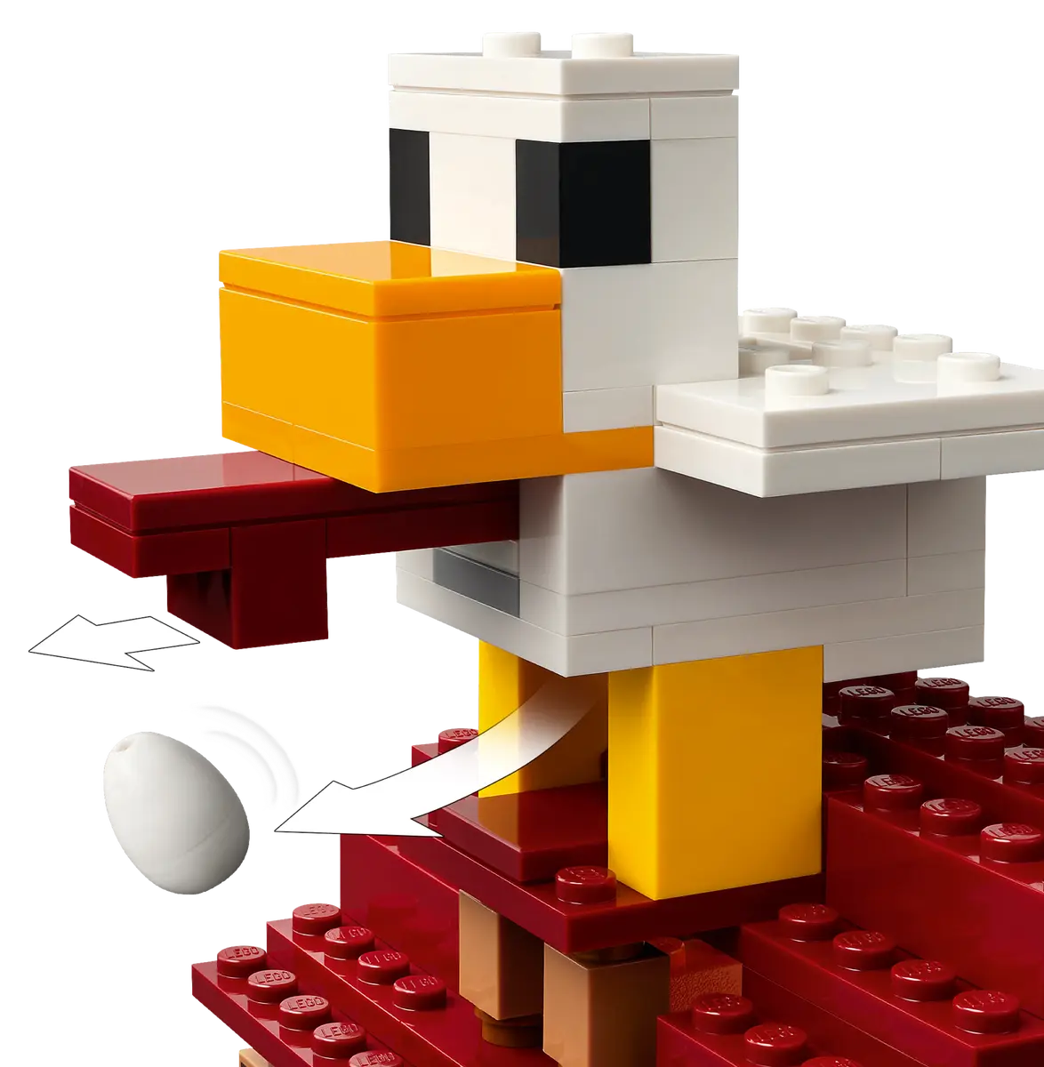 LEGO Minecraft 21273 The Ghast Balloon Village Attack