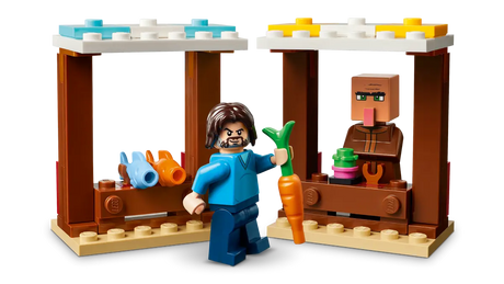 LEGO Minecraft 21273 The Ghast Balloon Village Attack