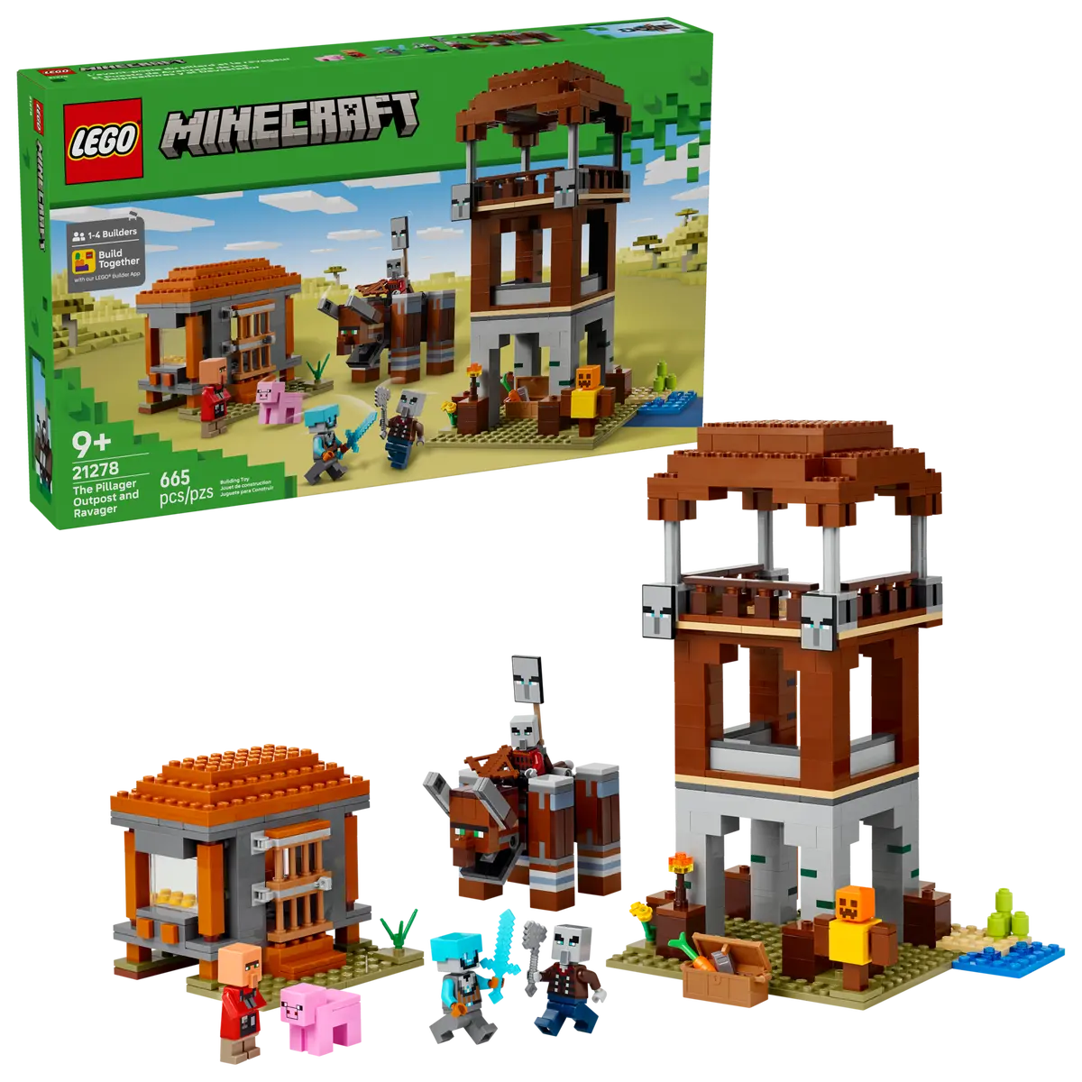 LEGO Minecraft 21278 The Pillager Outpost and Ravager